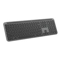 Teclado sem fio Logitech Signature Slim K950 Com Conexão Bluetooth ou Receptor USB Logi Bolt Incluso e Layout US INTL, Grafite - 920-012433 -NAC