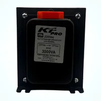 Autotransformador Kf, Bivolt 110/220v, 3.000va, Pro, Preto -trf0914 -NAC