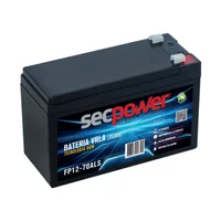 Bateria Selada Para Segurança, Nobreak, Sec Power, 12V/7ah (6,2ah), Chumbo-ácida Agm-vrla - Fp 12-70als -NAC