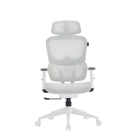 Cadeira De Escritório Presidente X-max Branca E Cinza Claro -NAC
