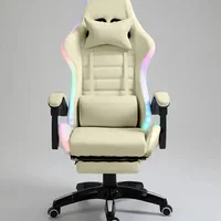 Cadeira Gamer C7 Neo RGB LED - Bege -NAC