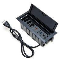 Caixa De Tomada, 3 Tomadas 10A, 1 USB, Dados, 1 RJ-45, 2 USB 9.0A -NAC