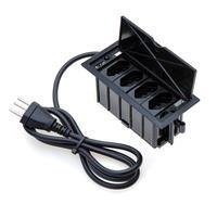 Caixa De Tomada 4 Blocos 4 Tomadas 10a - Preto -NAC