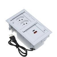 Caixa De Tomada Connect, 4 Blocos Embutir, 2 Tom 10a, 2 Usb 9.0a, Br -NAC