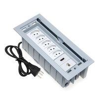Caixa De Tomada Connect Caixa Tomada, 7 Blocos, Embutir, 5 Tom, 20a 1 HDMI 1 Rj45 Cz -NAC