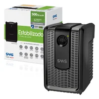 Estabilizador Sms Revolution Speedy 500va, Entrada Bivolt Automático, Saída 115v, 6 Tomadas - 16620 -NAC