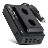 Inversor Automotivo, Conversor De 12v P/ 110v, 300w, 2 Tomadas, 4 Portas, Usb Knup - Kptc13-110 -NAC