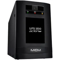 Nobreak Mcm 1200va Ups1200 Action Fit 3.1, 6 Tomadas, Trivolt/ 115v - Ups0257 - Com Suporte Para Bateria Estacionária -NAC