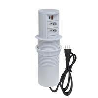Torre De Tomada, Totem Slim, Automático, 2 Tomadas 20A, USB 9.0A -NAC