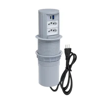 Torre Multiplug Automático 2 Tom 10a + 2usb (a+c) + Indução Cor:cinza -NAC