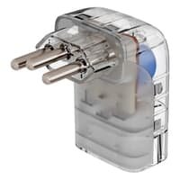 Protetor Contra Surtos Elétricos Clamper Pocket Fit 3 Pinos, Monopolar, 20A, Bivolt, Transparente - 26804 -NAC