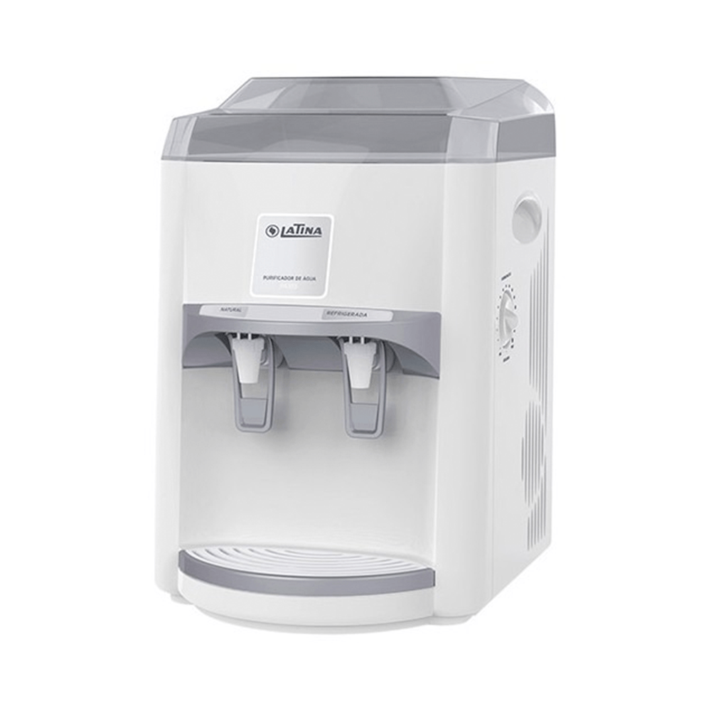 Purificador Parede Latina PA355 Branco/Cinza, 127V, Refrigeração Por Compressor, Purifica Até 3.000 Litros de Água Com Um Único Refil,... -NAC