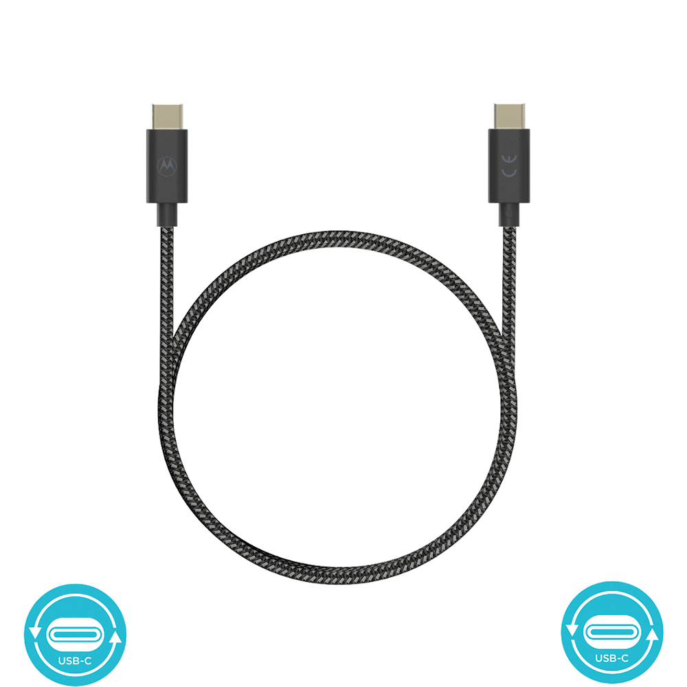 Cabo De Dados Motorola Original USB-C para USB-C 1,5 Metros -NAC