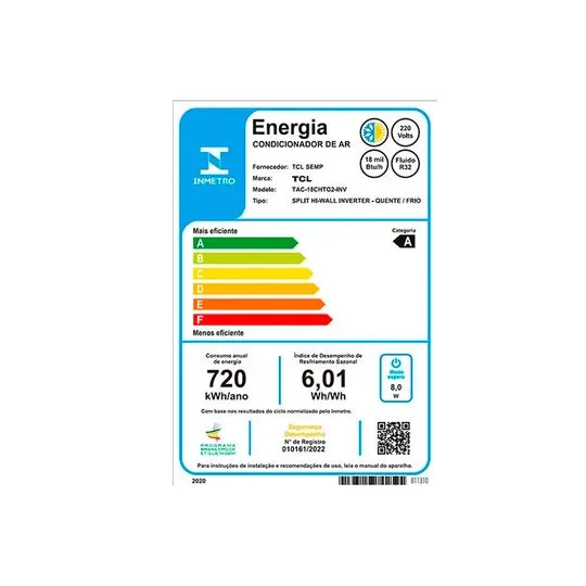 Ar Condicionado Inverter 9 000 Btus TCL T-Pro 2.0 High Wall Só Frio 220v - TAC-09CTG2- INV -NAC - Imagem 3