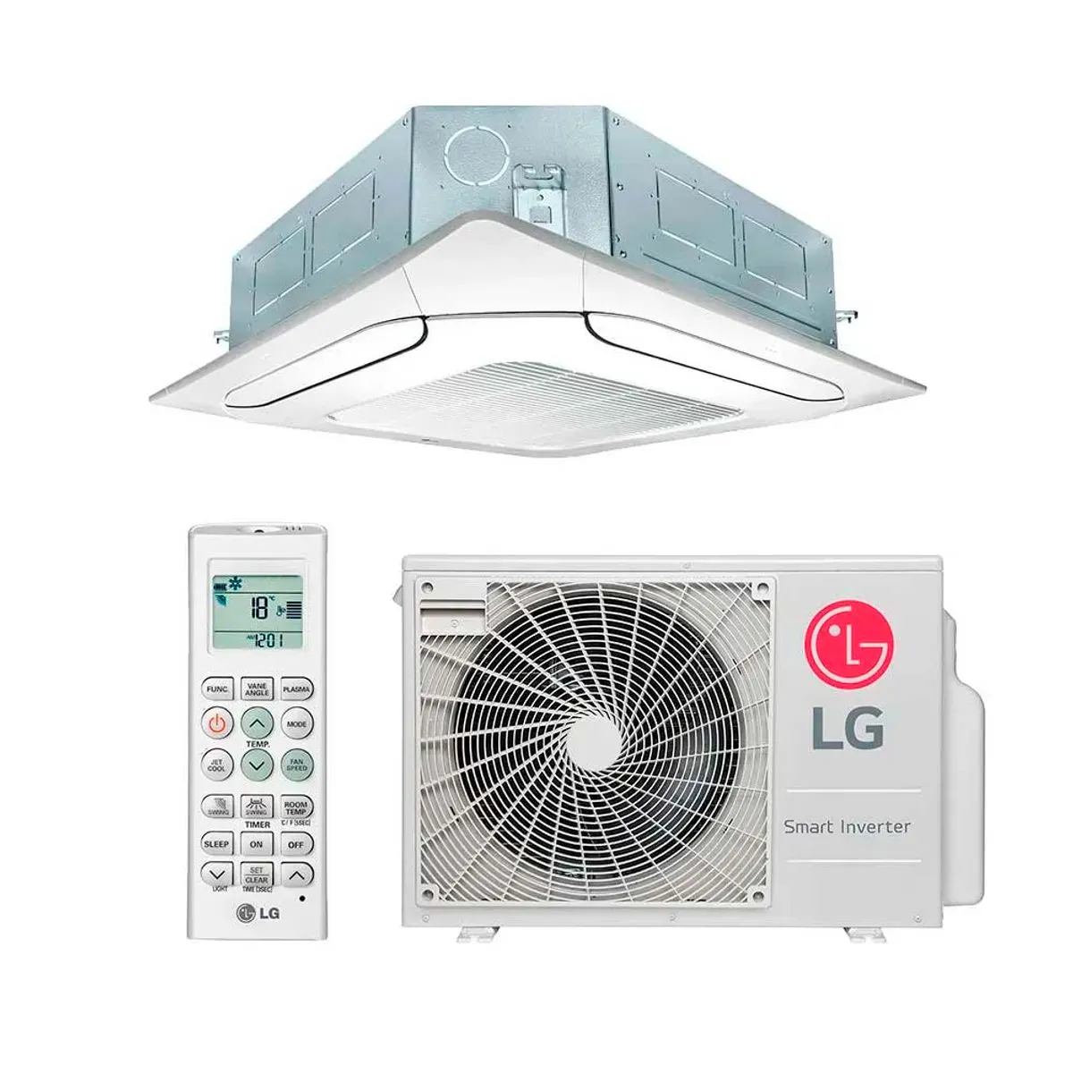 Ar Condicionado Inveter 24000 Btus LG Cassete Quente e Frio 220V -NAC