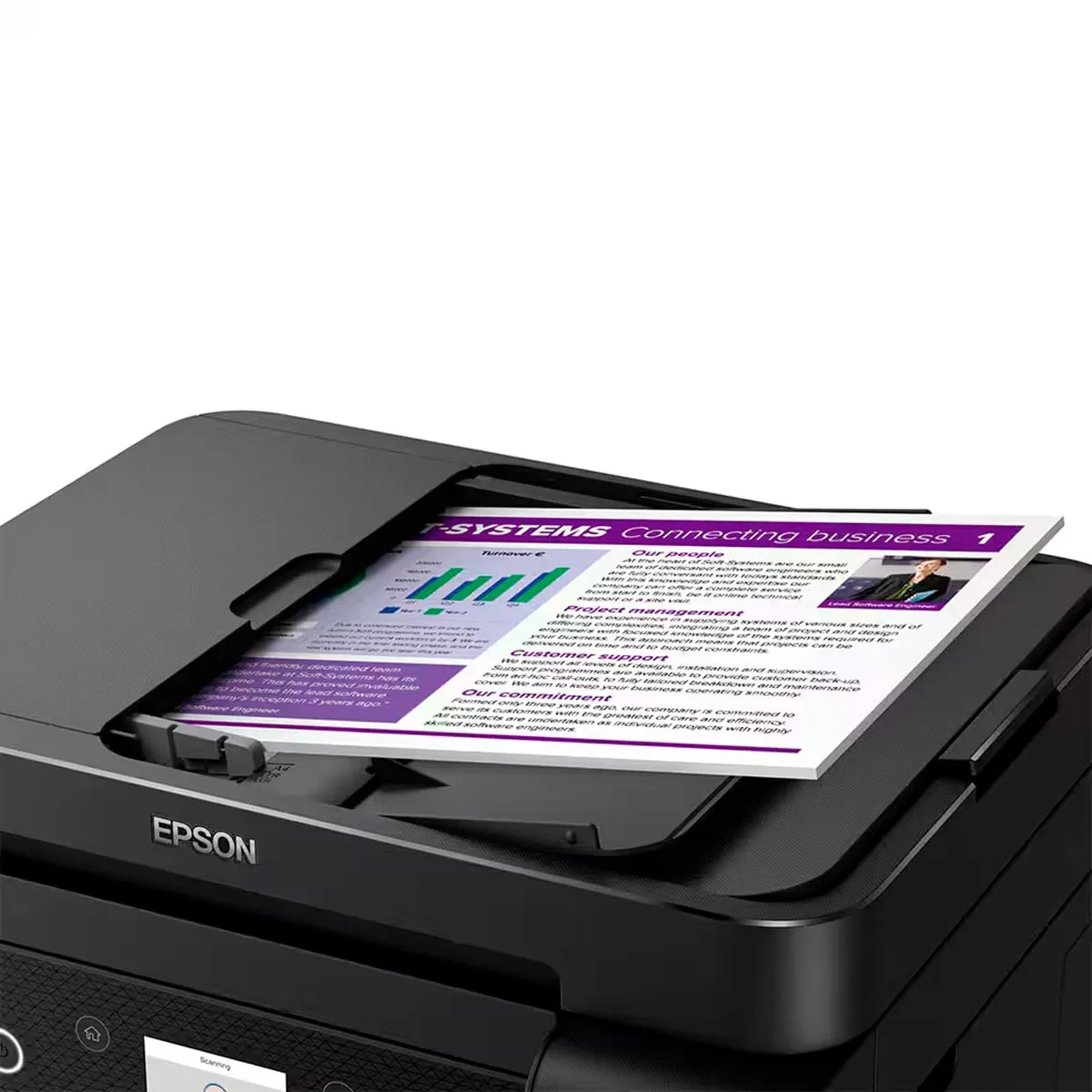 Impressora Multifuncional Tanque de Tinta 3 em 1 Epson EcoTank L6270, Wi-Fi, USB, Bivolt -NAC - Imagem 2
