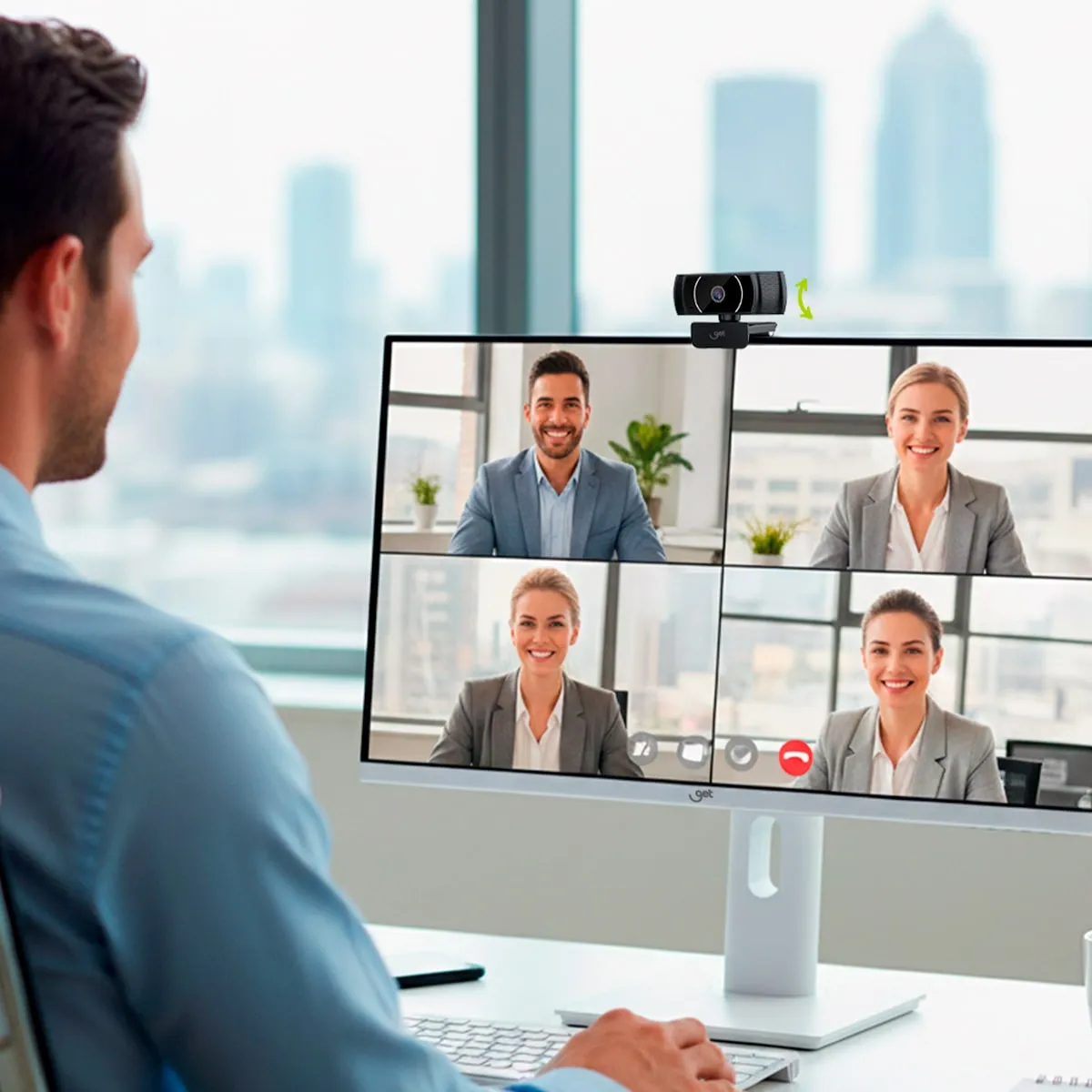 Webcam Get Pro QuadHD 2k 1440p 30fps USB com Microfone Integrado -NAC - Imagem 4