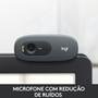 Webcam HD Logitech C270, 720p, 30 FPS, Microfone Integrado, USB 2.0 - 960-000694 -NAC - Imagem 4